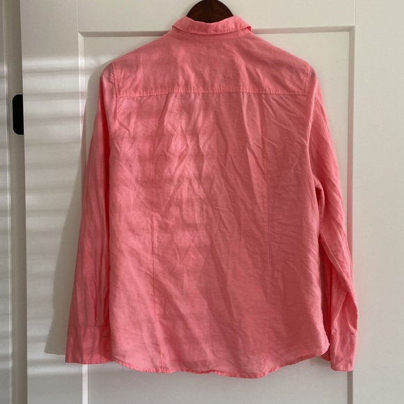 J Crew linen long sleeve lightweight button up, size L. Good condition - Picture 5 of 8
